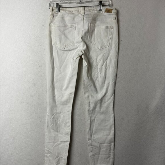 Paige Jeans Size 28 Verdugo ankle Raw Hem White stretch denim minimalist - Picture 4 of 7